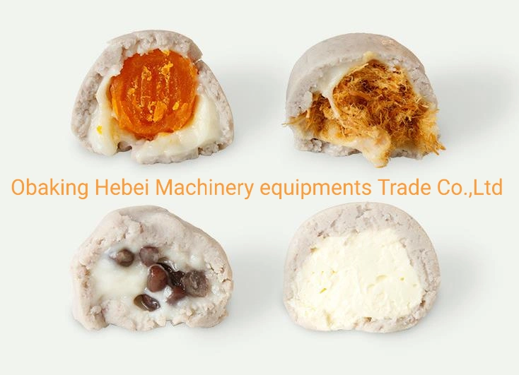 Matcha Red Bean Pie Machine, Daifuku Machine, Mochi Rice Cake Machine Halal Frozen Dessert Making Machine