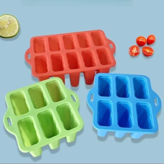 Moldes de silicona para helado de helado con forma de fruta 3D