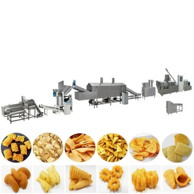 Máquina para fabricar patatas fritas, máquina procesadora de snacks y freír, línea de producción de fritos congelados